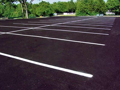 Sealing Parking Lots and Striping by Valley Seal Coat